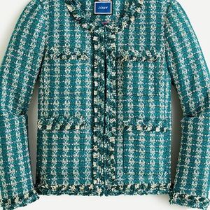 J.Crew Lady Jacket in Emerald Tweed